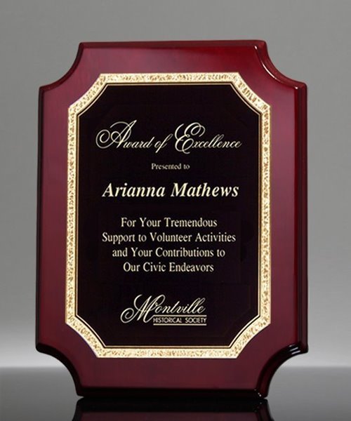 Walnut Honour Plaque